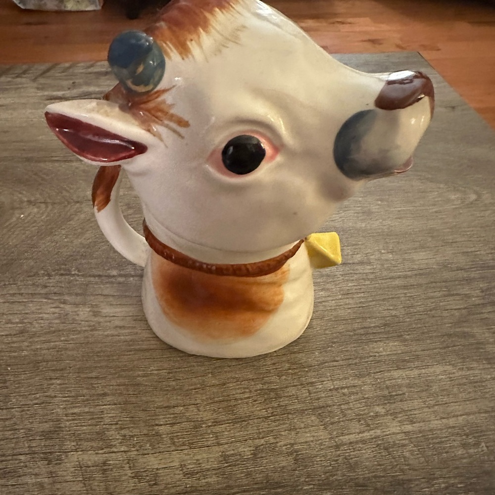 Charming Ceramic Cow Pitcher Japan